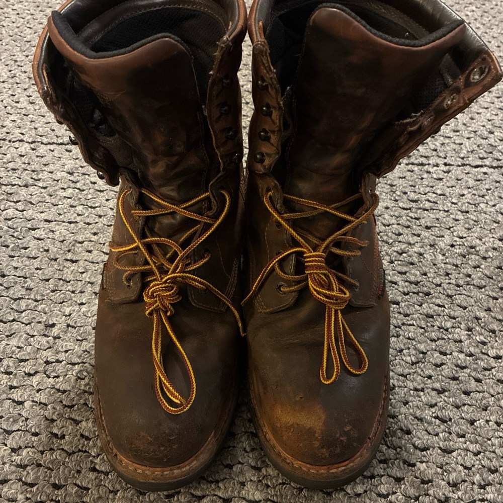 Redwing Men's Insulated Steel Toe Work Boots, Leather, Vibram Sole, Size 10.5